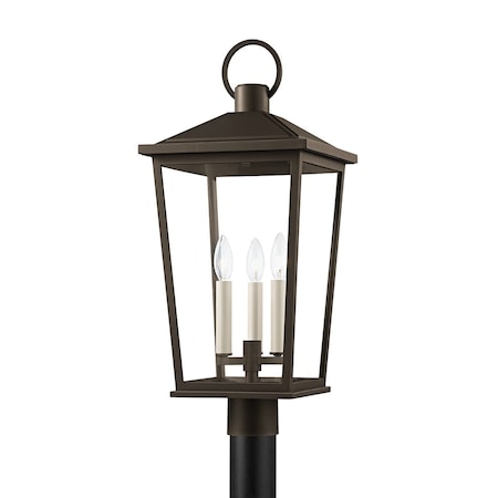 Troy Lighting Soren 3 Light Post 11 In. Textured Bronze W/ Hl P8921-TBZH