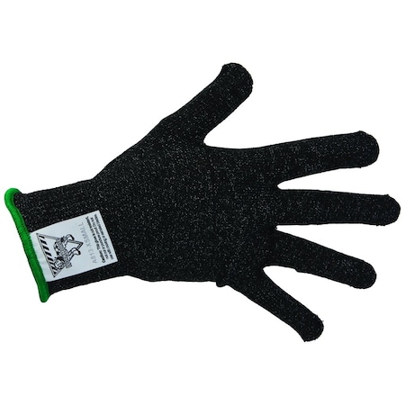 Workhorse Color-Coded Cut-Resistant Hand Protection Gloves, FDA-Compliant, A8, 13 Gauge WH A513-BLK-XS