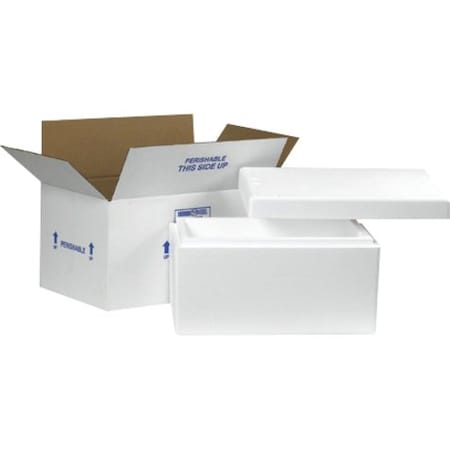 Partners Brand Insulated Shipping Kits, 17" x 10" x 8 1/4", White, 1/Case 245C