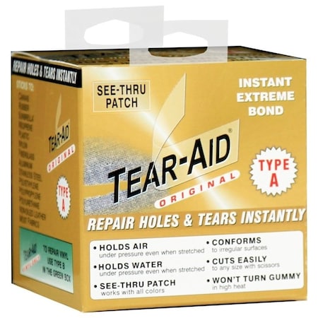 Tear-Aid Fabric Repair Kit, A, Clear D-ROLL-A-20