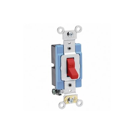 Leviton AC Quiet Switch, Red, 4.1 in H 1201-2R