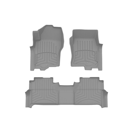 Weathertech Grey, Front and Rear FloorLiner HP 461705-1-2IM