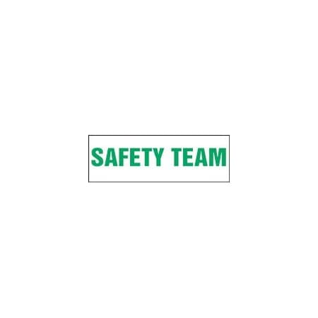 Accuform HARD HAT STICKERS SAFETY TEAM 1 LHTL362