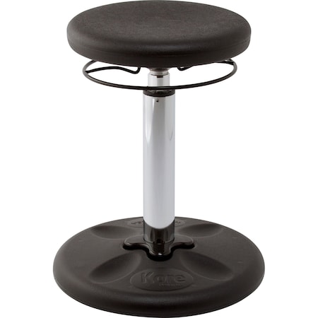 Kore Design Kids Adjustable Tall Wobble Chair for Schools, Classrooms, 16.5-24in tall, Active Seating, Black 803934