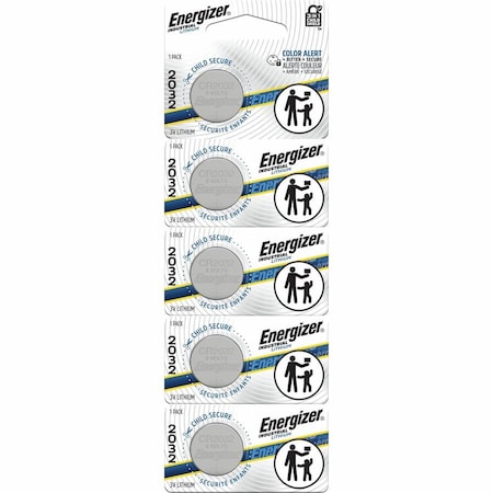 Energizer Coin Cell Battery, 2032, Lithium, 3V, PK5 ECRN2032