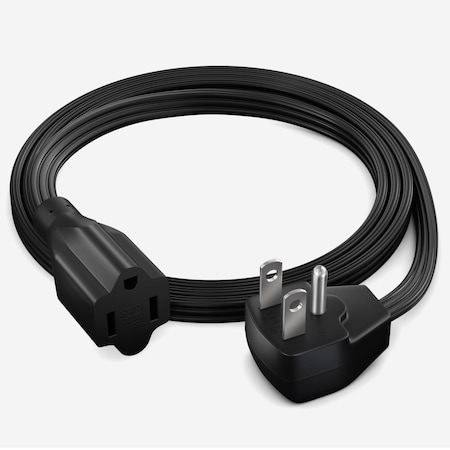 Maximm 4ft 14AWG Heavy Duty Flat Wire 3-Prong Extension Cord, UL, Black ADW-90-31F04-14B0