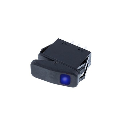 Switch Components Sealed Rocker IP56 Flat, 3P SPST OFF-ON, Blue LED SRC2-1A-DC-1-UL