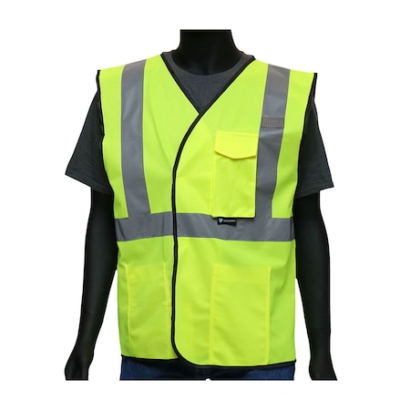 Pip ANSI Type R Class 2 Value Four Pocket Solid Vest 47203/4XL