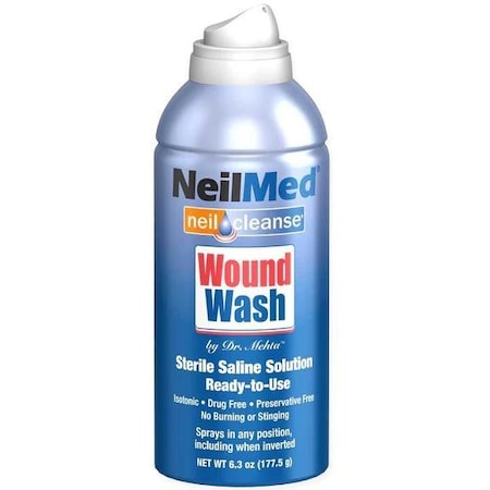 Medline NeilMed Saline Wound Wash, 6.3 oz. NMSALINE7H