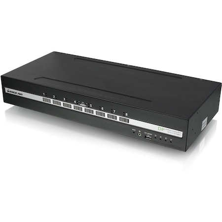 Iogear 8-PORT SINGLE VIEW DISPLAYPORT PP4.0 SECURE KVM SWITCH W/AUDIO, CAC, TAA GCS1418TAA4C
