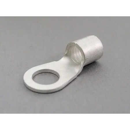 Nichifu Non-Insulated Ring Terminal, R Type, 4 AWG, 3/8" Stud R 22-10
