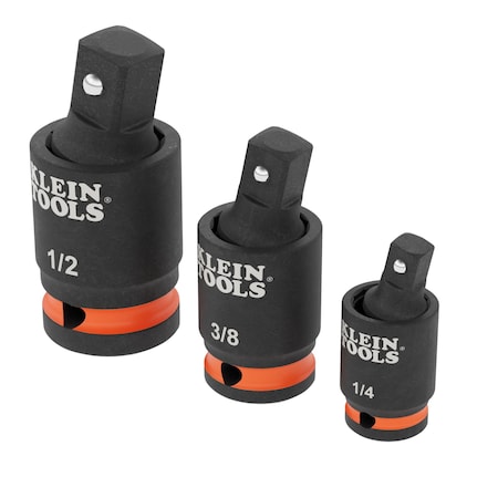 Klein Tools Impact Wrench Swivel Socket Adapter Set, 3-Piece 65843SW