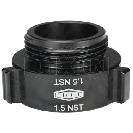 Dixon Style N37 Rocker Lug Hydrant Adapter, 1-1/2 in, Female NST NH x Male NST NH Connection, Hardcoat N37-15F15F