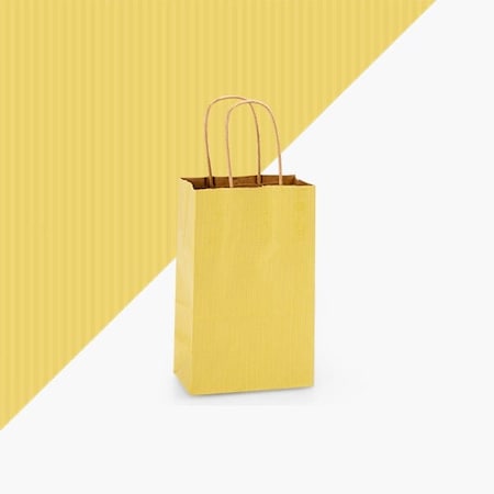 Nashville Wraps Mellow Yellow Shadow Stripe Bags, Rose 5.5x3.25x8.25, 250PK MYSBR