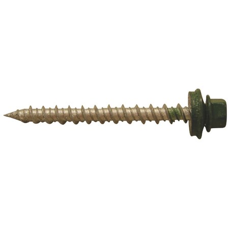 All-Source No. 9 x 2 In. Hex Washered Green Framing Screw, 250PK 731685