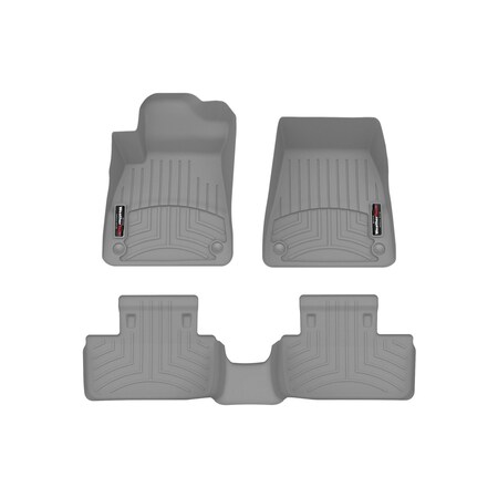 Weathertech Grey, Front and Rear Floorliners 461783-1-2