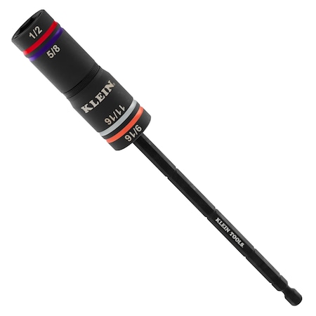 Klein Tools Quad-4 Heavy-Duty Impact Flip Socket, SAE, 2-Piece 6512QS