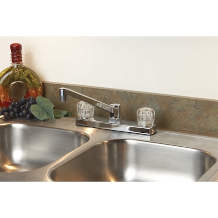Home Impressions 2- Handle Knob Non-Metallic Kitchen Faucet Chrome F8F1R100CP-JPB3