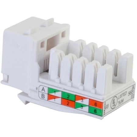 C2G CAT6 RJ45 UTP KEYSTONE JACK - WHITE 29311