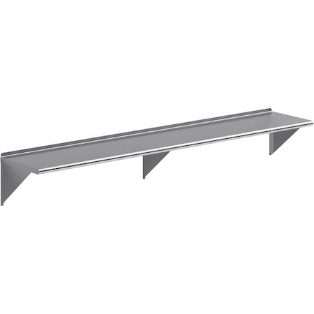 Amgood 18 in. x 96 in. Stainless Steel Wall Shelf WS-1896-Z