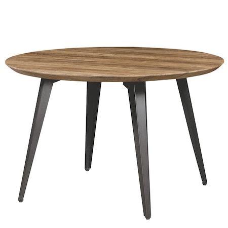 Leisuremod Round 47 in W, 30 in L, MDF/Metal, Dark Brown RTM47BR
