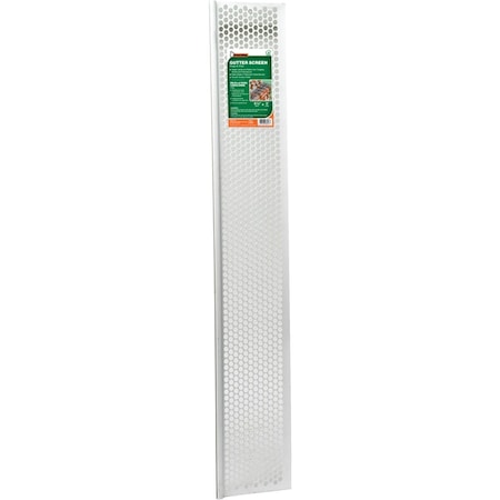 Frost King 6-1/2'' x 3 Ft. White Vinyl Snap-In Gutter Screen G636W