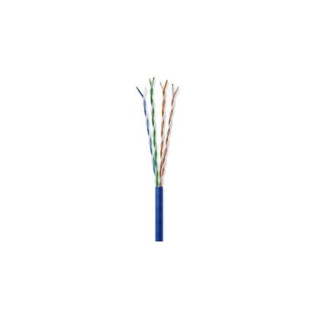 Cable Wholesale Bulk Slim Cat6a Blue Ethernet Cable, 28AWG Stranded Copper, UTP, Spool, 1000 foot 13X6-661MH