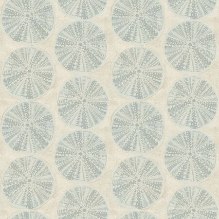 Chesapeake Sea Biscuit Aqua Sand Dollar Wallpaper 4071-71028