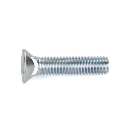 Zmg Fasteners Plus 7/16 - 14 X 1 1/2" NO. 3 FLAT HEAD PLOW BOLT SAE GR 5 J429 ZNCLR 1203094