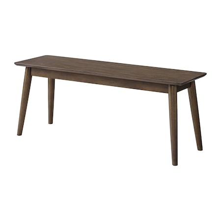 Alaterre Furniture Calais Dining Mid Century Modern 46" Solid Wood Dining Bench Entryway Bench w/ Minimalist Design ANCA0310