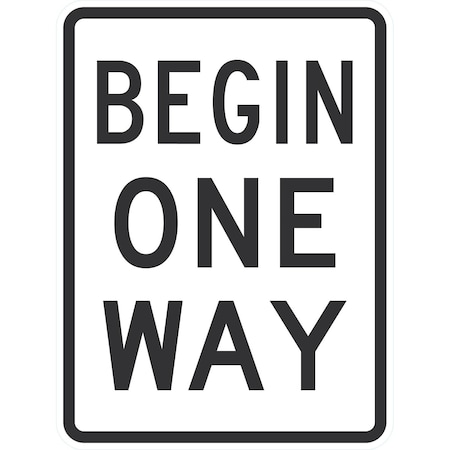 Lyle Begin One Way, 18x24, High Intensity Prismatic, White G-10366-HI_18x24