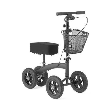 Medline All-Terrain Knee Walker Jr. with 8in Wheels, 17.25in-23.75in Kneepad Height ATKNEEJR