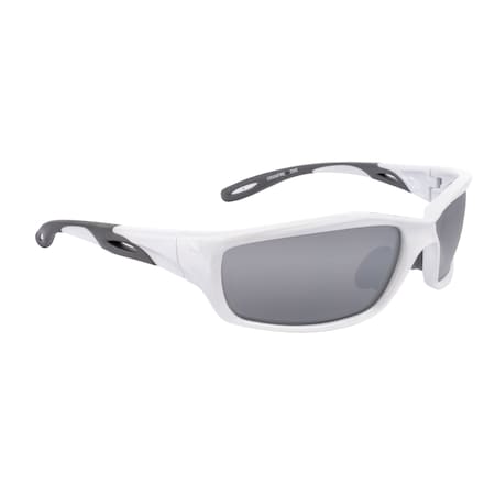Crossfire Safety Glasses, Silver Mirror Lens, Pearl White Frame, Full-Frame, Yes, 1 PR 2243
