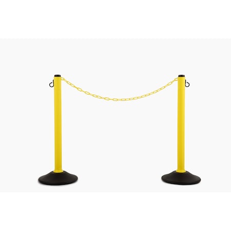 Us Weight ChainBoss Stanchion ft. SunShield UV Protection-Weighted Base - No Chain, 2PK U2207YC