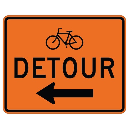 Sign Solutions Usa Traffic Sign, 30 in Width, Aluminum Sign, Horizontal Rectangle DUS10WZO3024M4-9cML