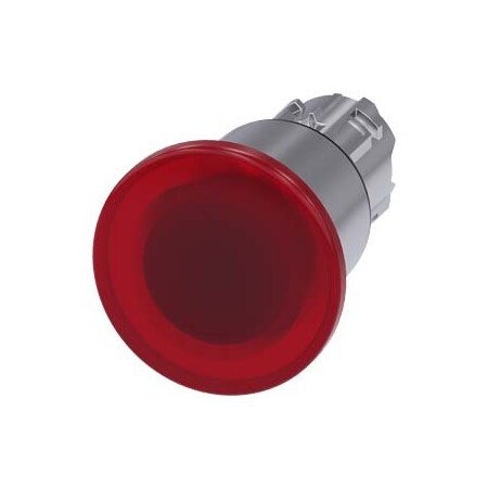 Siemens Illuminated mushroom pushbutton 22 mm 3SU1051-1EA20-0AA0-ZY10