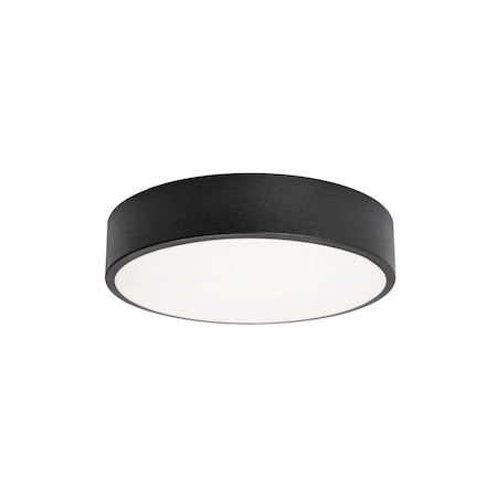 Afx Bailey 12in LED Flush Mount, Black BAYF12LAJUDBK