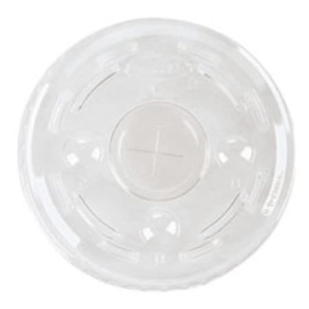 Dart Clear Straw Slot Fits Plastic Round Lid DCC695TS