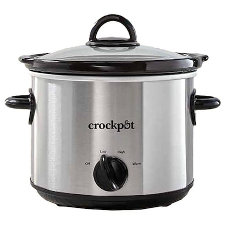Crock Pot Crock-Pot 5025-WG-NP Slow Cooker, 110 V, 3200 W, 2.5 qt Capacity, Stoneware, White 2135591