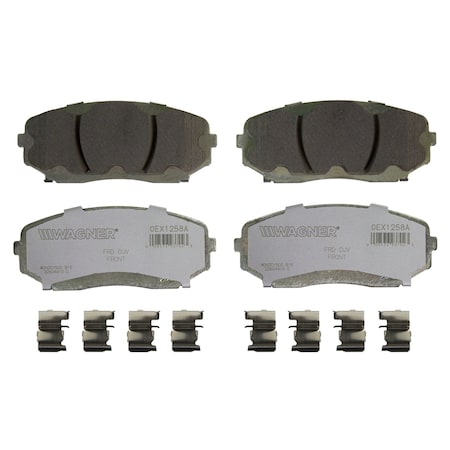 Wagner Brake OEX Front Disc Brake Pad Set Premium Ceramic,  OEX1258A