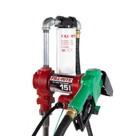 Fill-Rite Electric Drum Pump, Cast Iron, 12 V DC FR1210HA1F
