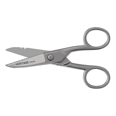 Klein Tools Serrated Electrician Scissors with Stripping 100CS