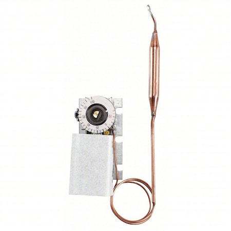 Johnson Controls Line Voltage Mechanical Thermostat, Heat or Cool, -30 to 100F, Screwdriver, 120 to 277V AC, Fixed A19AGC-77C