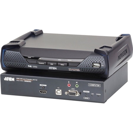 Aten 4K HDMI Single Display KVM over IP Transmitter with PoE-TAA Compliant KE8952T