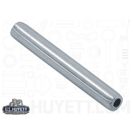 Huyett Coiled Spring Pin, Standard Duty, Zinc Plated High Carbon Steel, 0.125 in Dia x 1.000 in Length SPCZ-125-1000