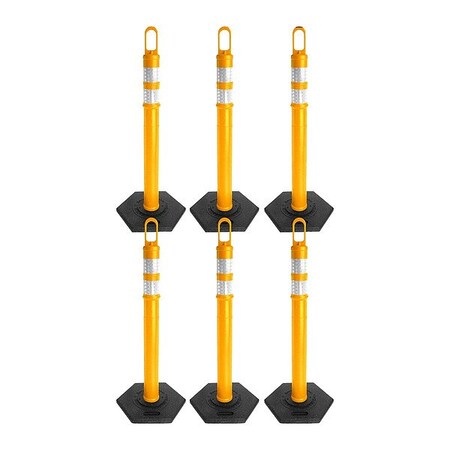 Mr. Chain Delineator Kit, Yellow, Polyethylene 78328-6