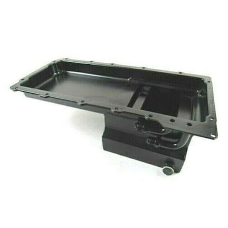 Absurdo 7 qt. Steel GM LS Oil Pan with 90 deg Fitting, Black AB2204720