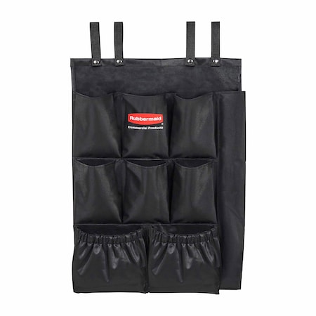 Rubbermaid Commercial Caddy Bag, Vinyl, Black 2202582