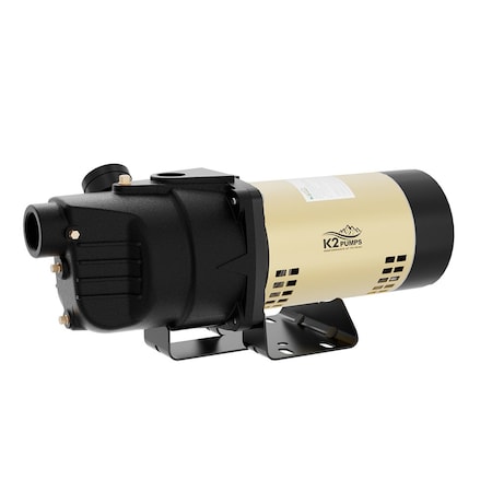 K2 Pumps 3/4 HP Cast Iron Shallow Well Jet Pump WPS07501K
