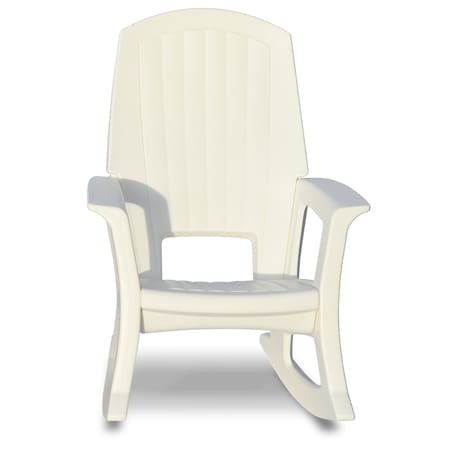 Semco Rockaway Heavy Duty All-Weather Outdoor Rocking Chair By Plastics - White SEMW